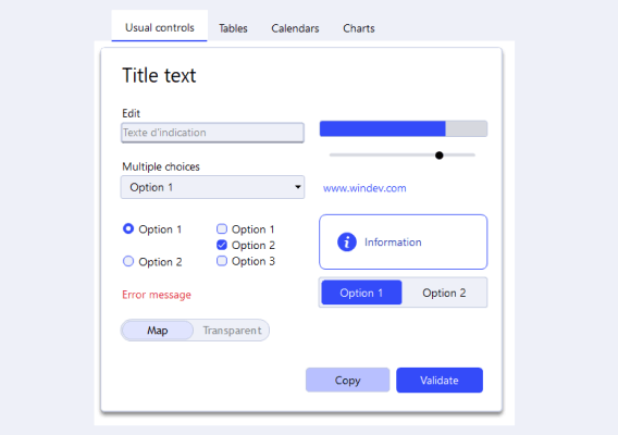 Vista previa del editor de paletas