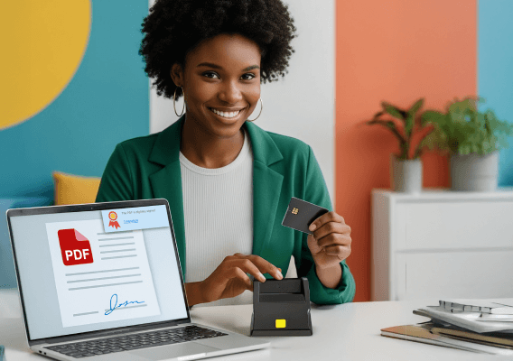 Firma basada en certificado con tarjetas inteligentes